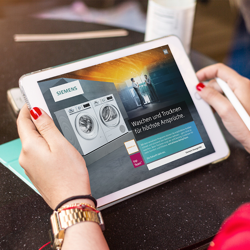 iPad mit Siemens topTeam App